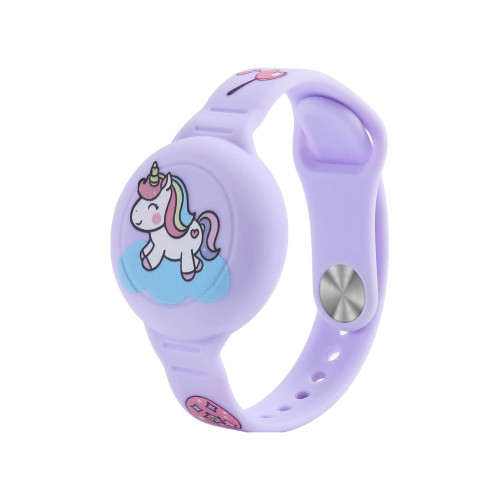 OFKOZ Bracelet for Apple AirTag Kids Waterproof Unicorn/Purple