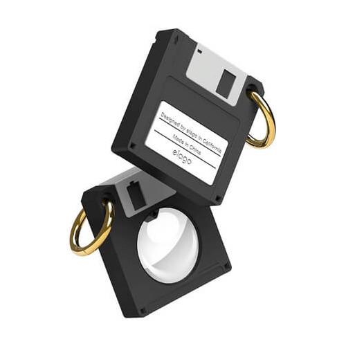 ELAGO Floppy Disc Case for AirTag Black