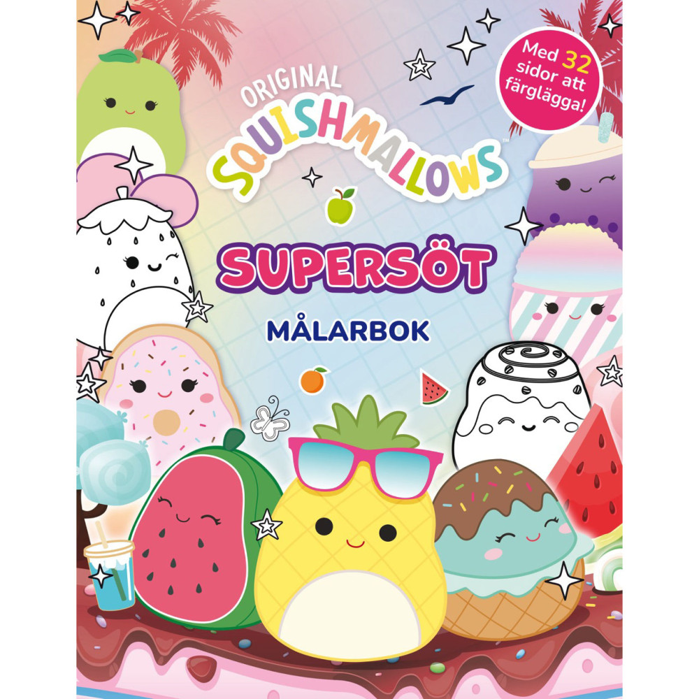 Produktbild för Squishmallows : Supersöt målarbok