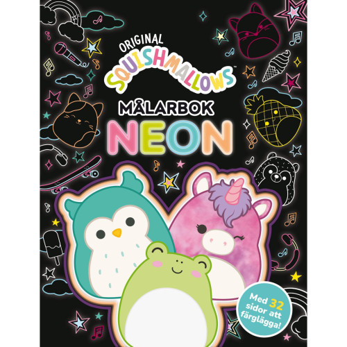 Squishmallows Squishmallows: Målarbok neon