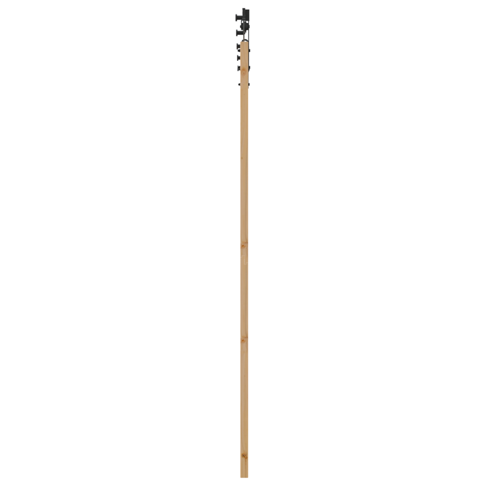Produktbild för Skjutdörr ORKDAL Naturfärg 93 x 211 cm Massivt tallträ och glas