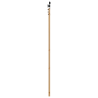 Produktbild för Skjutdörr ORKDAL Naturfärg 93 x 202 cm Massivt tallträ och glas