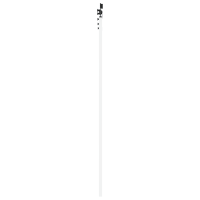 Produktbild för Skjutdörr ORKDAL Vit 93 x 211 cm Massivt tallträ och glas