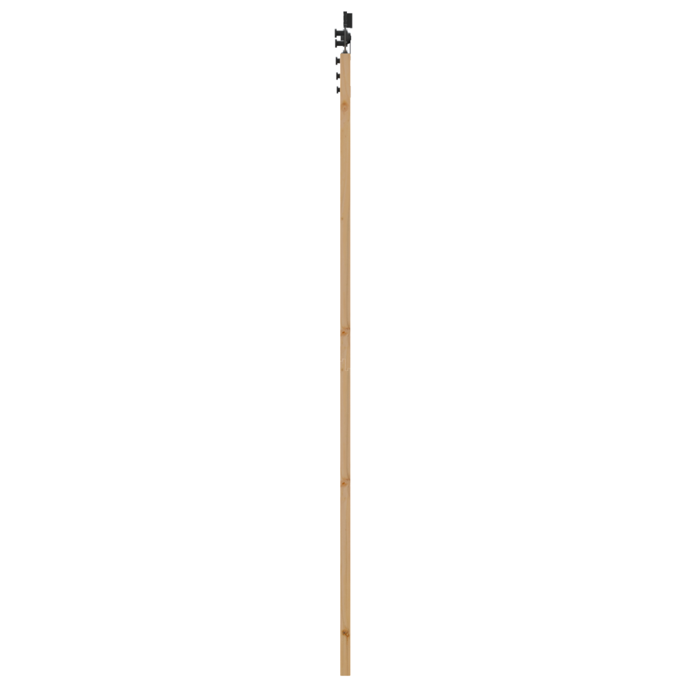 Produktbild för Skjutdörr ORKDAL Naturfärg 93 x 232 cm Massivt tallträ och glas