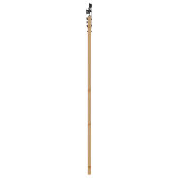 Produktbild för Skjutdörr Naturfärg 93 x 211 cm Massivt tallträ och glas
