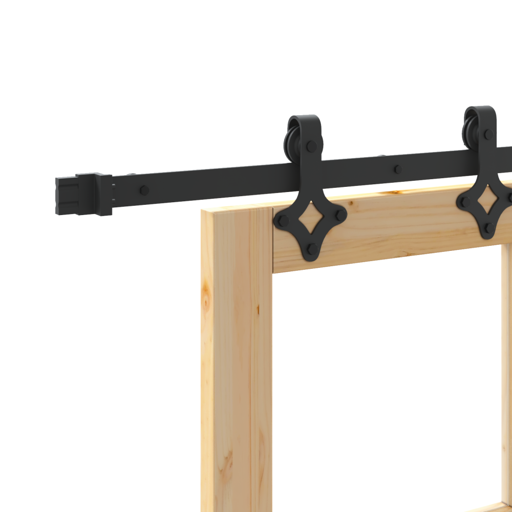 Produktbild för Skjutdörr Naturfärg 93 x 211 cm Massivt tallträ och glas