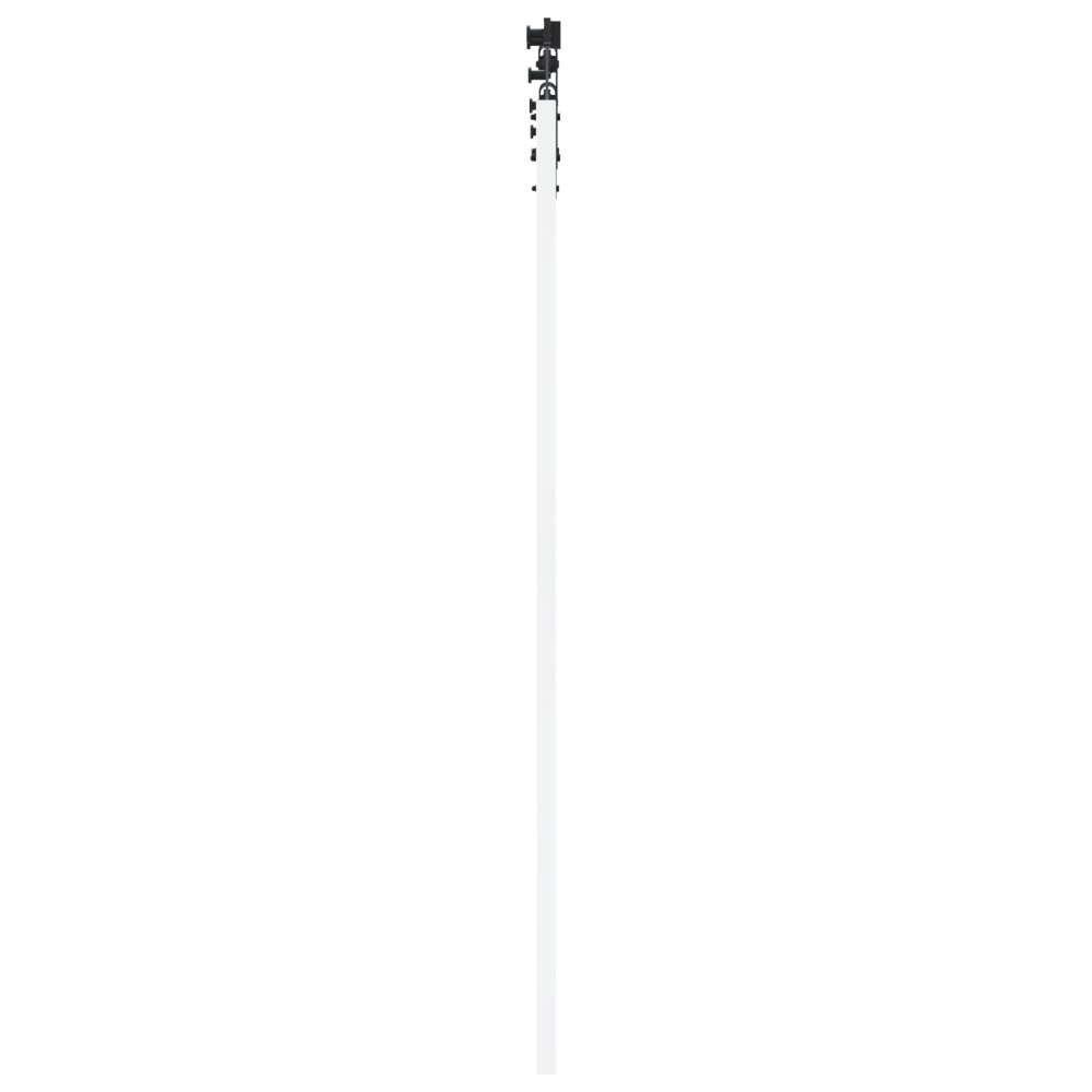 Produktbild för Skjutdörr ORKDAL Vit 61 x 198,5 cm Massivt tallträ och glas
