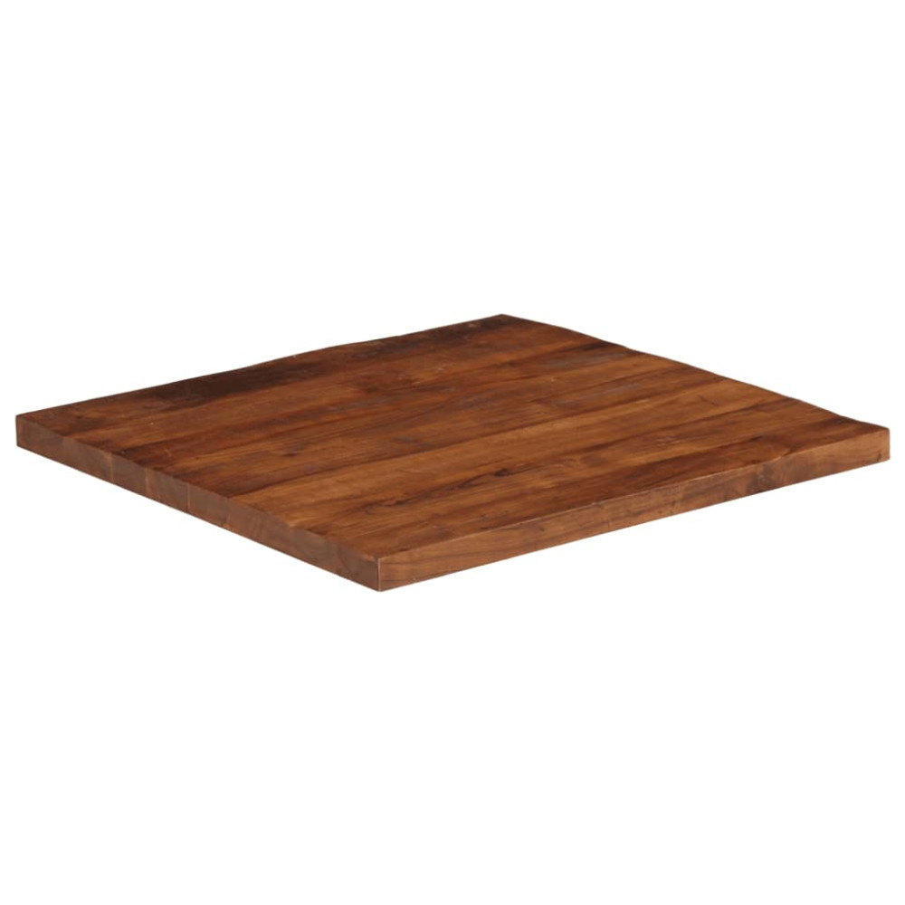 Produktbild för Bordsskiva 80x80x2,5 cm fyrkantig massivt återvunnet trä