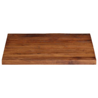 Produktbild för Bordsskiva 80x80x2,5 cm fyrkantig massivt återvunnet trä