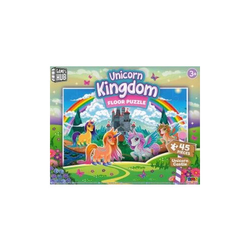 66 Books Ltd Floor Puzzle 45pc: Unicorn Kindom