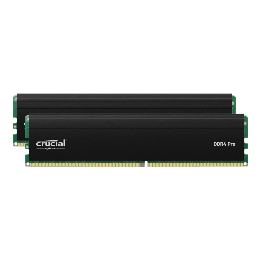 Produktbild för Crucial - DDR4 - sats - 64 GB: 2 x 32 GB - DIMM 288-pin / PC4-25600 - ej buffrad