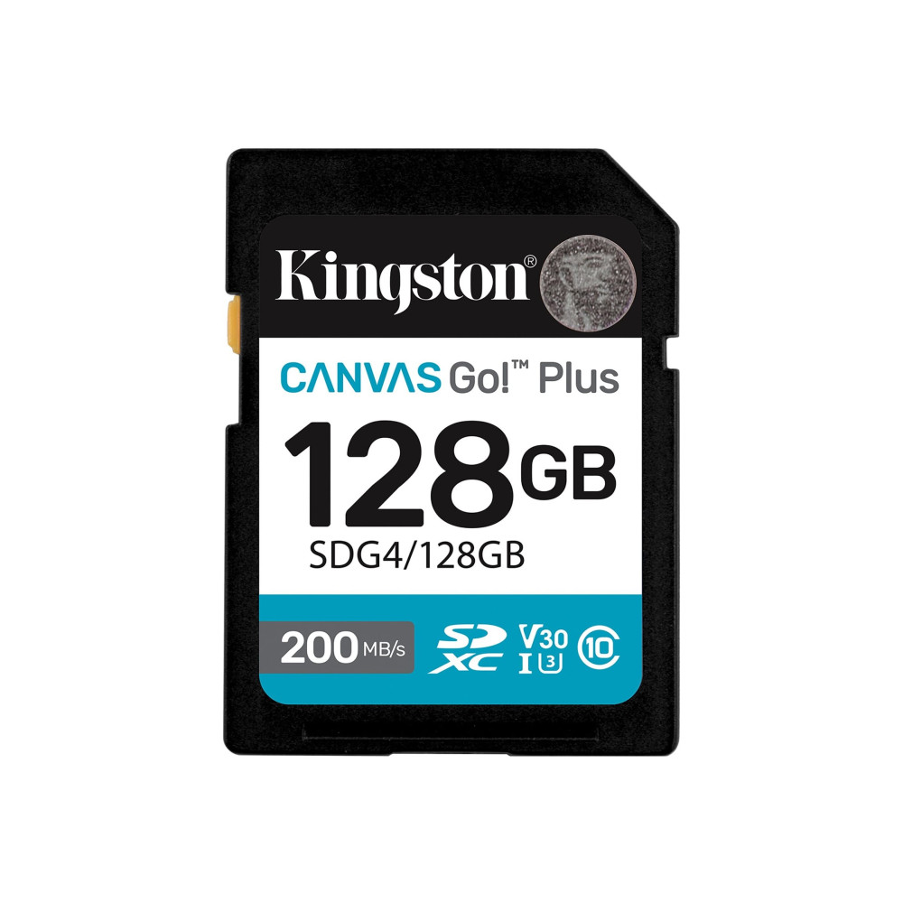 Produktbild för Kingston Canvas Go! Plus - flash-minneskort - 128 GB - SDXC UHS-I
