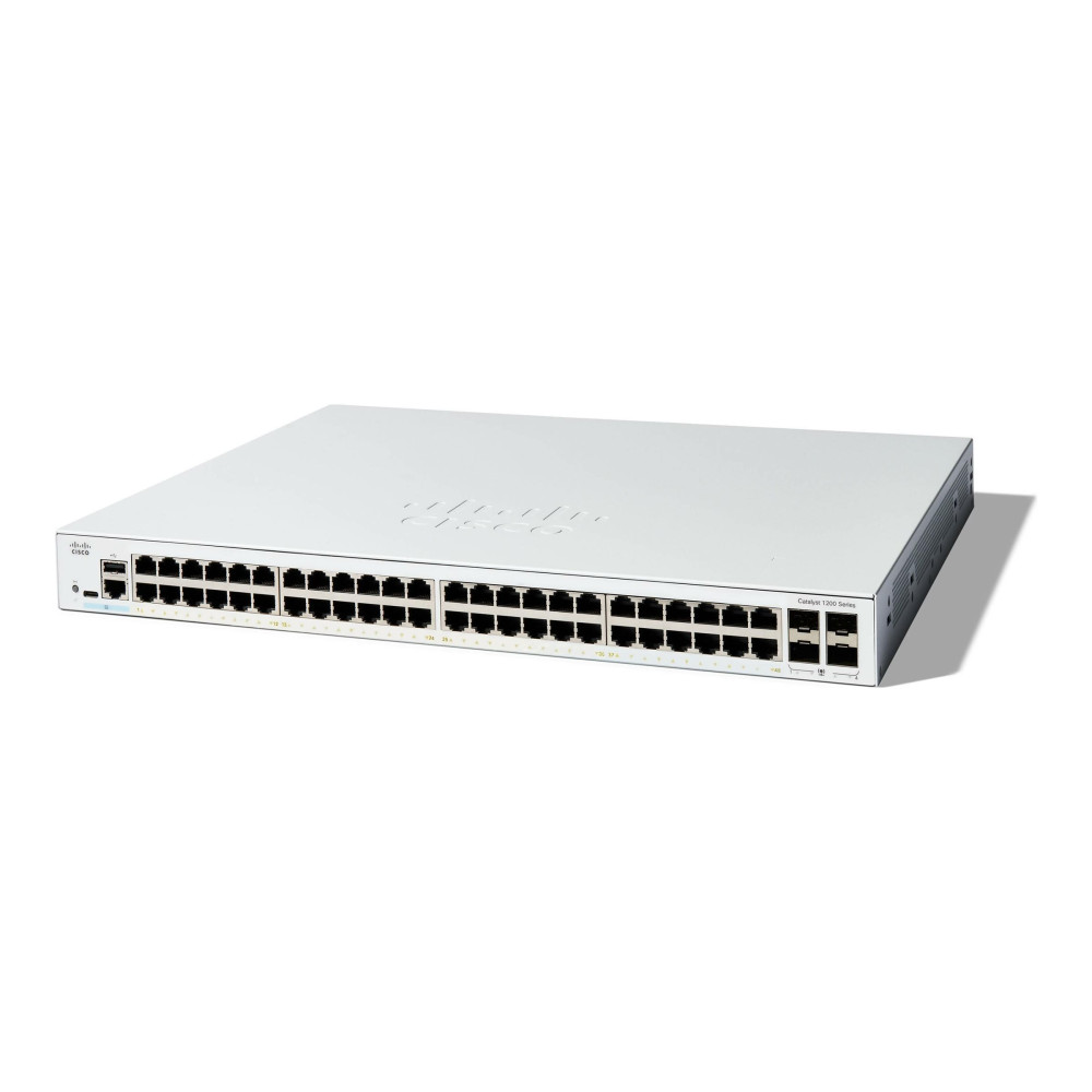 Produktbild för Cisco Catalyst 1200-48T-4G - switch - 48 portar - smart - rackmonterbar
