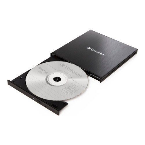 VERBATIM Slimline - DVD±RW-enhet (±R DL) - USB 3.2 Gen 1 - extern - Inspelningsmedia