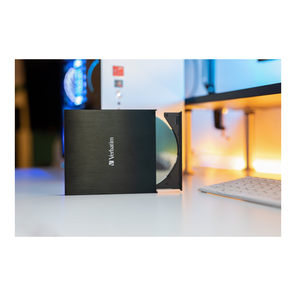 Produktbild för Verbatim Slimline - DVD±RW-enhet (±R DL) - USB 3.2 Gen 1 - extern