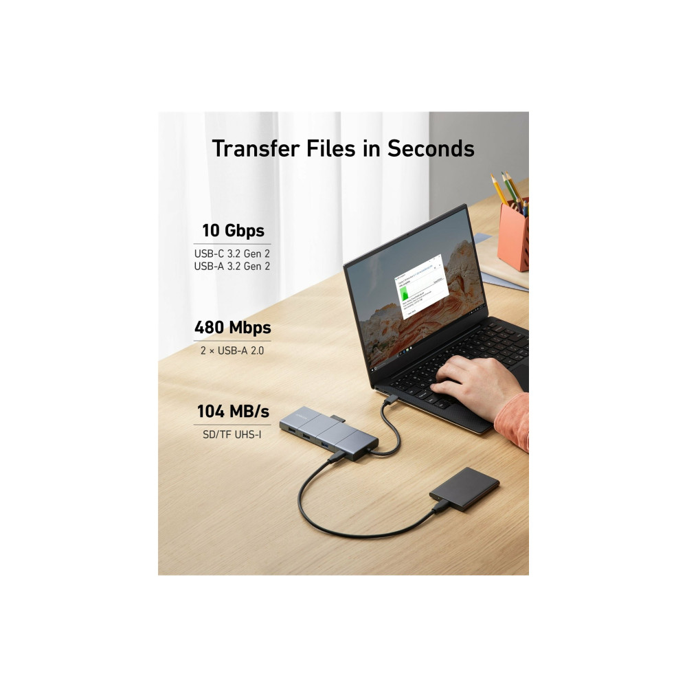 Produktbild för Anker 565 - dockningsstation - USB-C - DP, HDMI - 1GbE