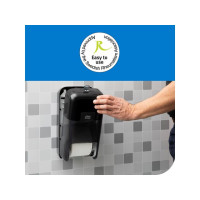 Produktbild för Dispenser TORK T7 OptiServe 2rl svart