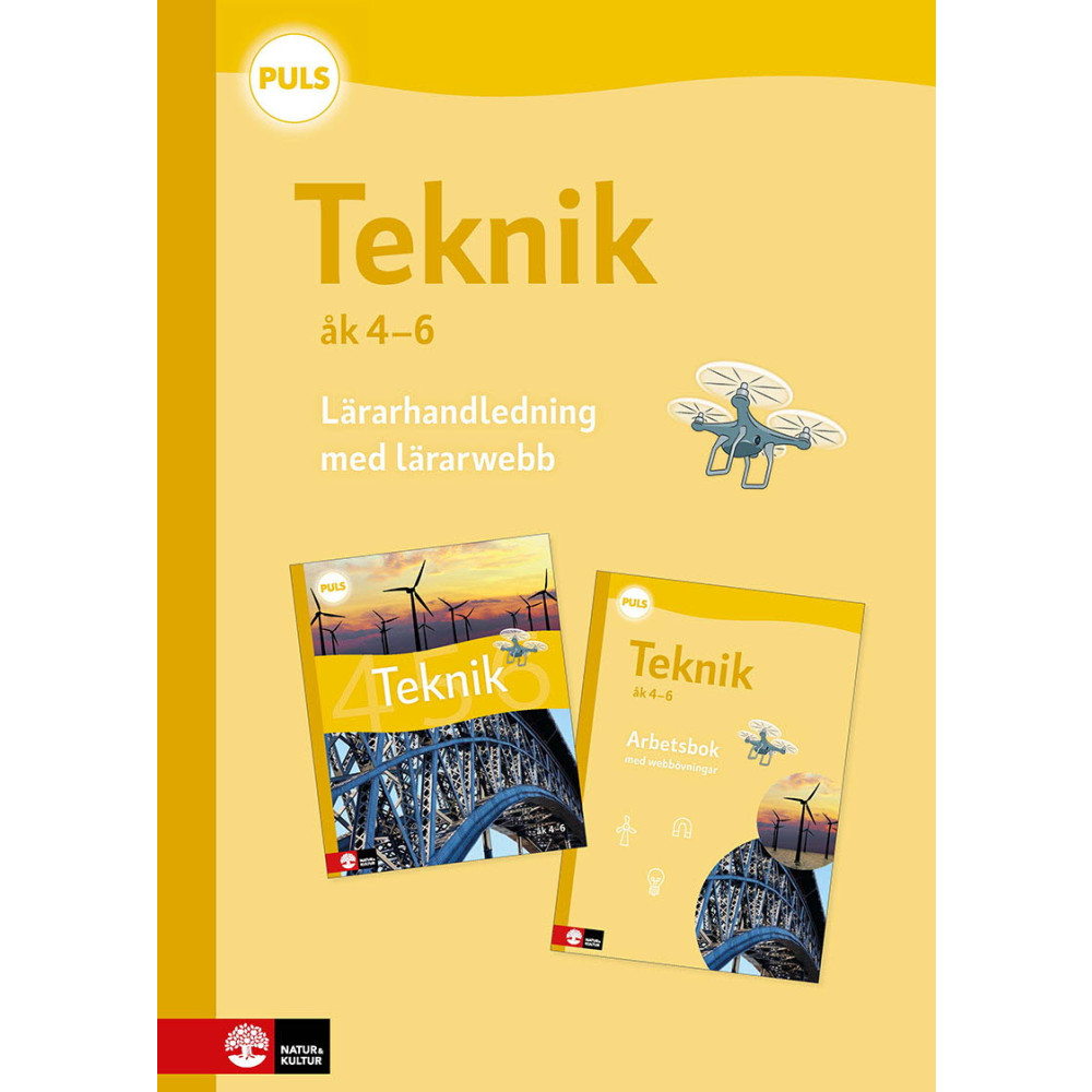 Produktbild för PULS Teknik 4-6 Lärarhandledning med lärarwebb, fjärde upplagan (bok, spiral)