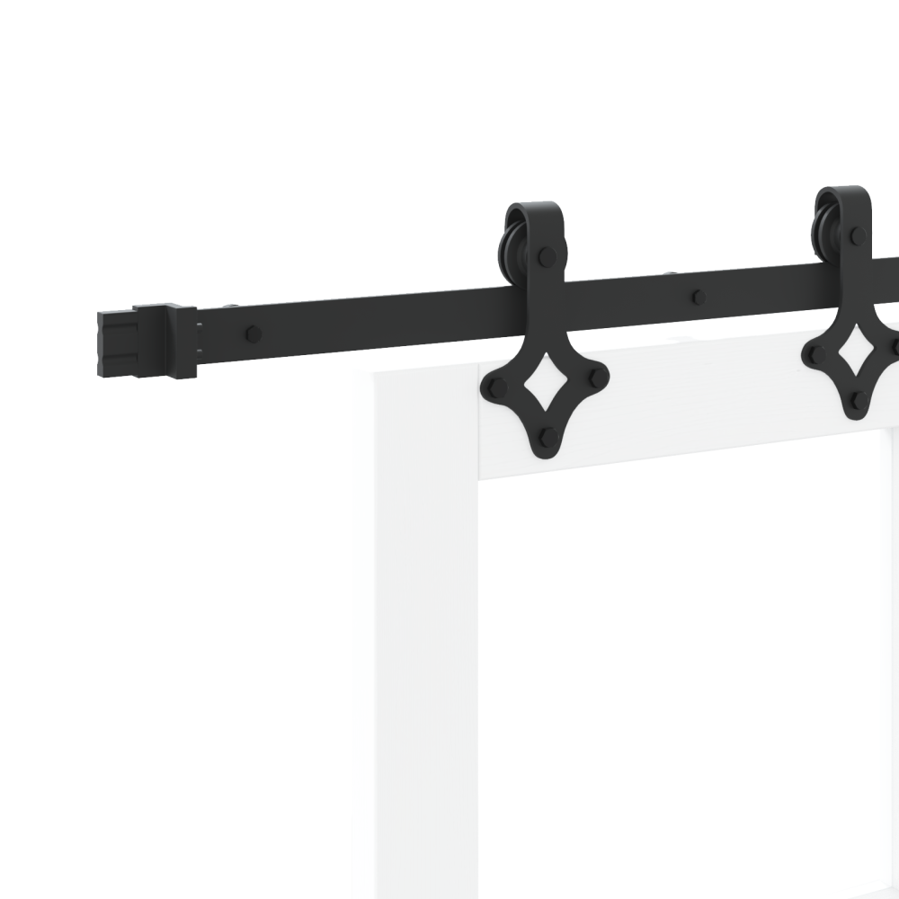 Produktbild för Skjutdörr Vit 61 x 198,5 cm Massivt tallträ och glas