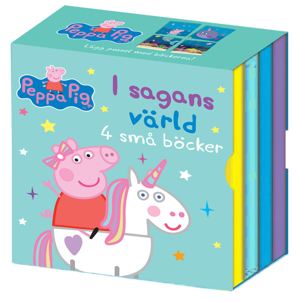 Produktbild för Greta Gris: I sagans värld 4 små böcker