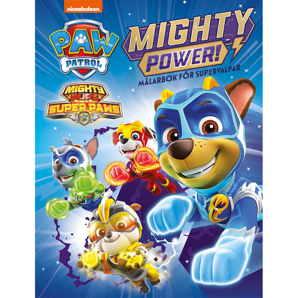 Produktbild för Paw Patrol: Mighty power! målarbok för supervalpar
