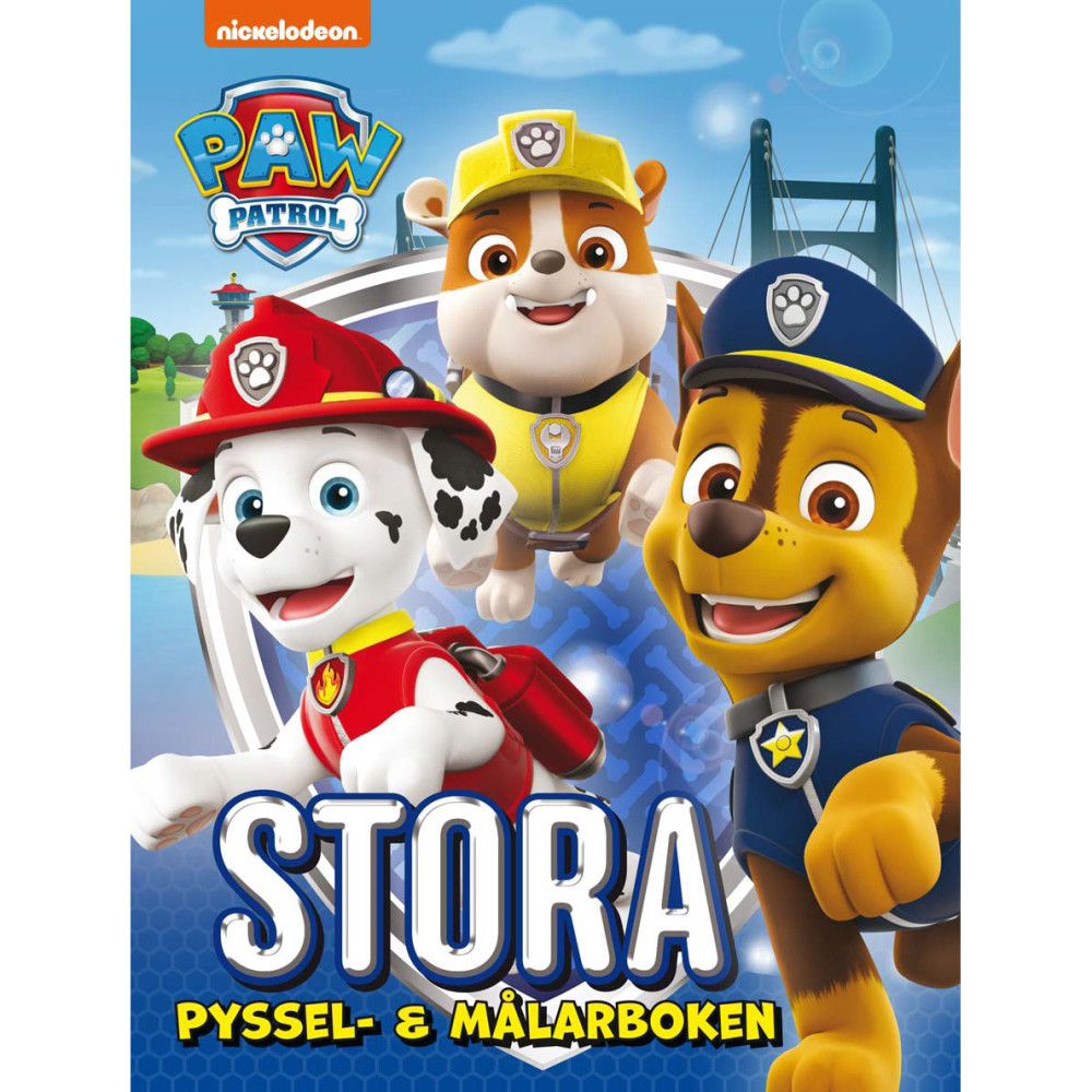 Produktbild för Paw Patrol : Stora pyssel- och målarboken