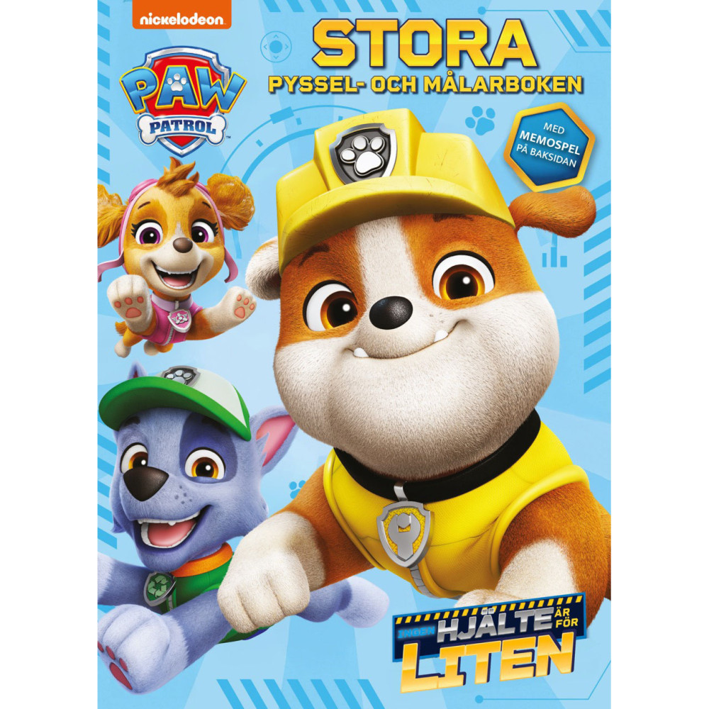 Produktbild för Paw Patrol : Stora pyssel- och målarboken: Ingen hjälte ä