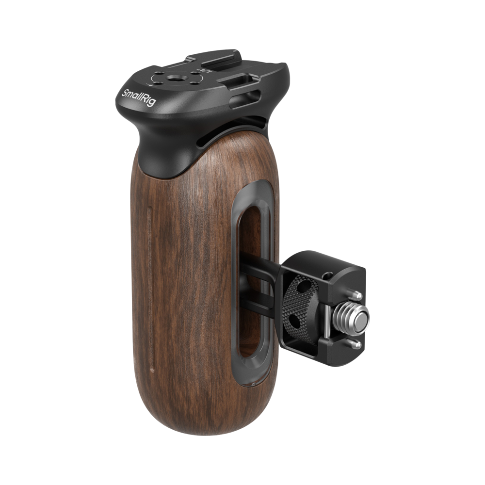 Produktbild för SmallRig 5238 Wooden Side Handle with 1/4"-20 & 3/8''-16 ARRI Locating Screws