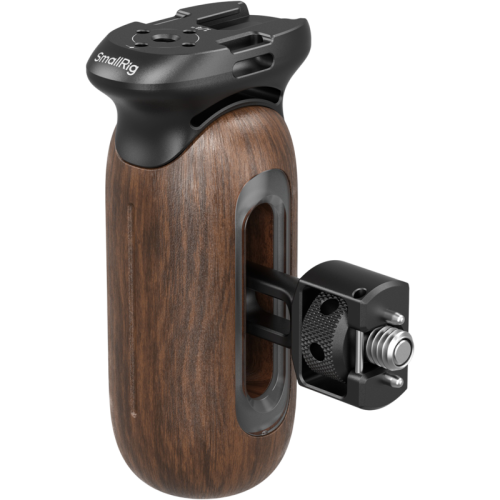 SMALLRIG SmallRig 5238 Wooden Side Handle with 1/4"-20 & 3/8''-16 ARRI Locating Screws