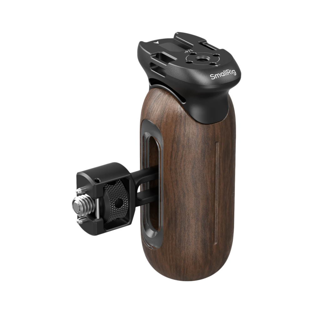 Produktbild för SmallRig 5238 Wooden Side Handle with 1/4"-20 & 3/8''-16 ARRI Locating Screws