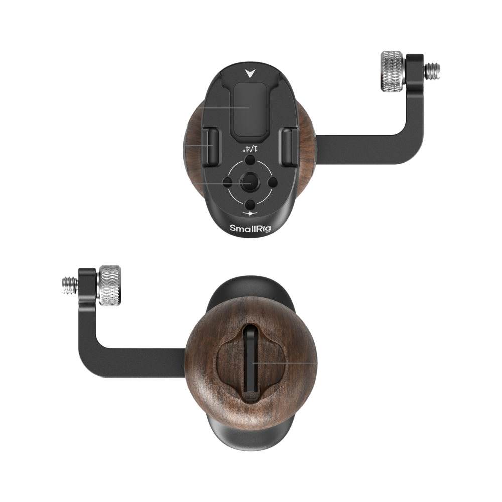 Produktbild för SmallRig 5237 Wooden Side Handle with 1/4"-20 Screw