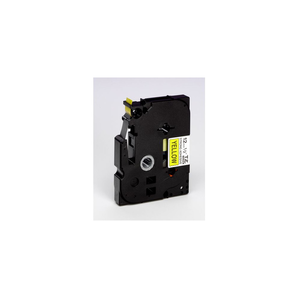 Produktbild för Tape BROTHER TZES631 12mm svart på gul