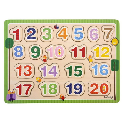 Barbo Toys Barbo Classic Wooden 1-2-3 Puzzle