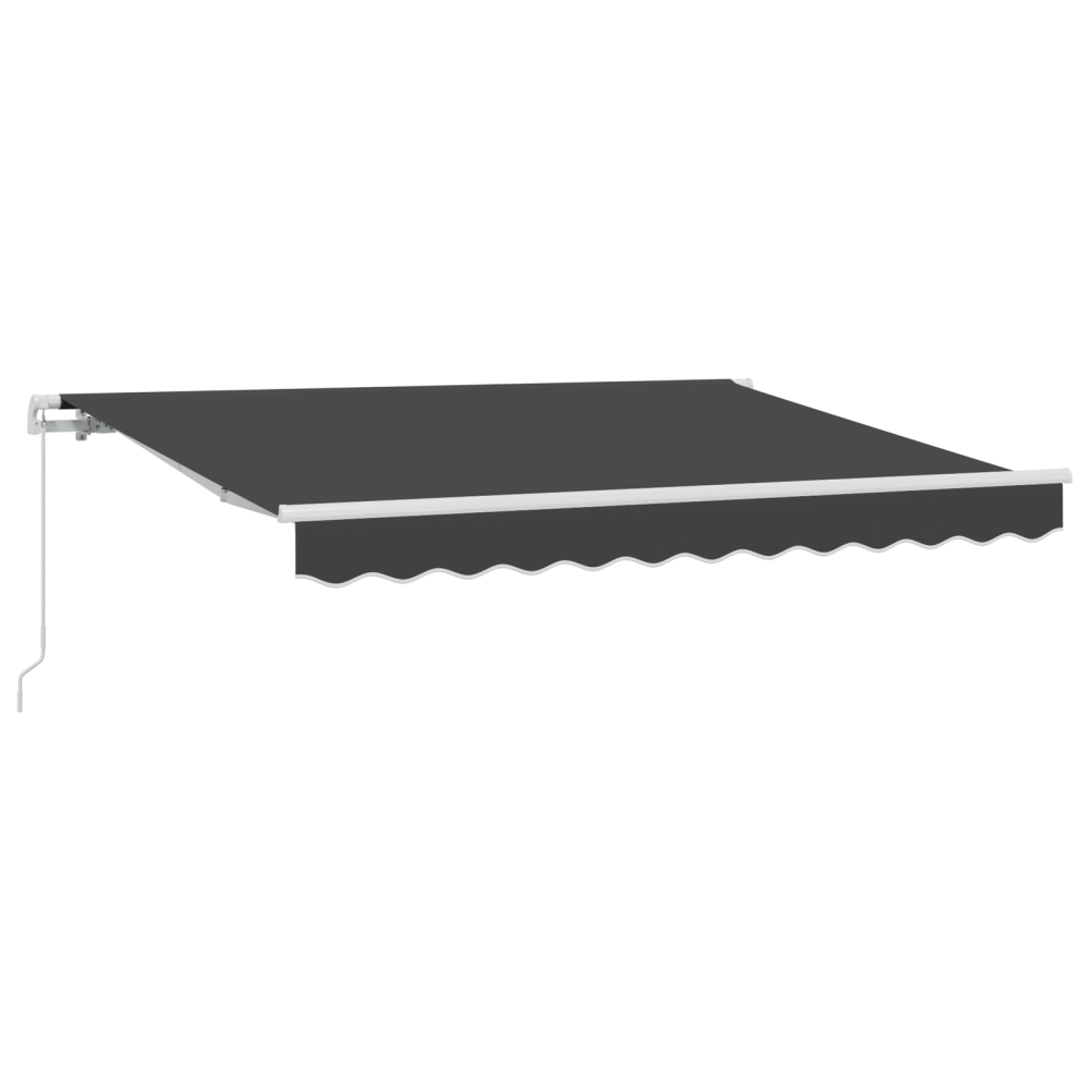 Produktbild för Utfällbar markis Antracit 300 x 200 cm tyg