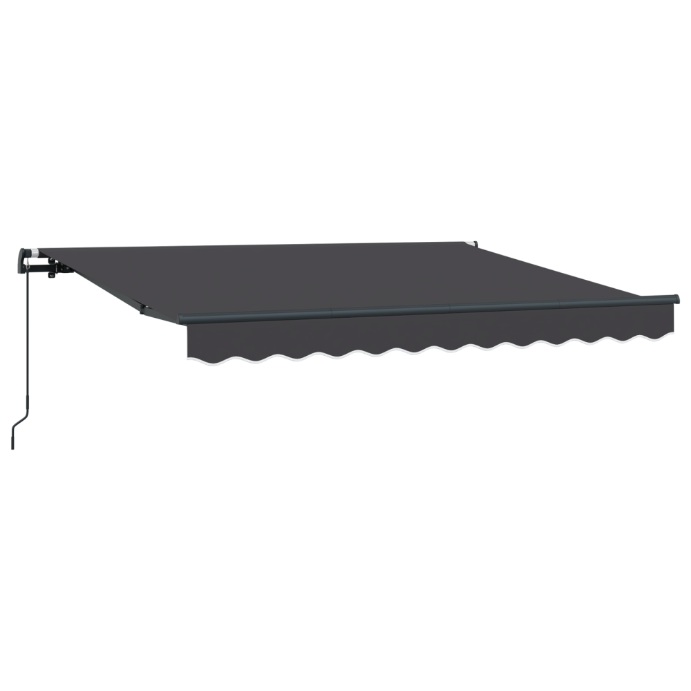 Produktbild för Utfällbar markis Antracit 300 x 200 cm tyg