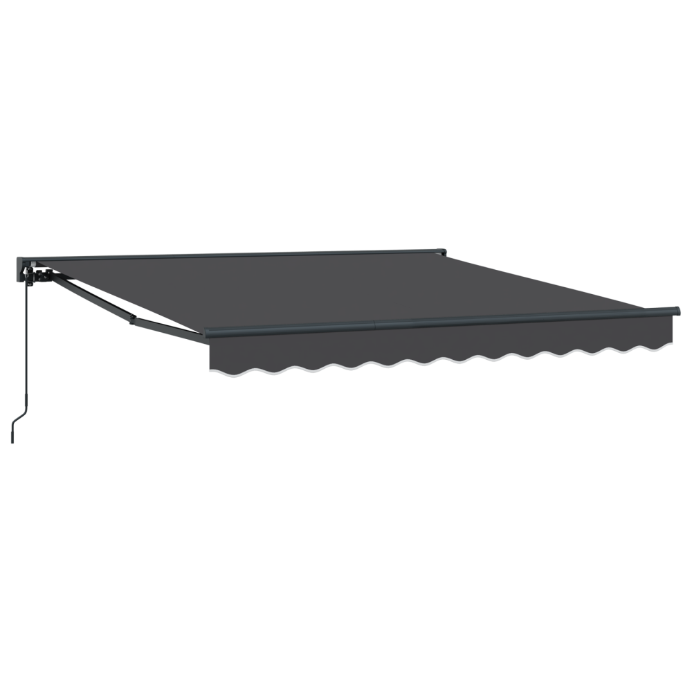 Produktbild för Markisram Antracit 300 x 250 cm Polyester med PU-beläggning