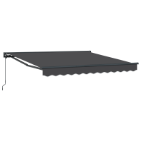 Produktbild för Markisram Antracit 300 x 250 cm Polyester med PU-beläggning