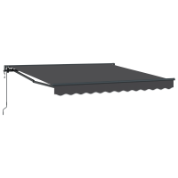 Produktbild för Markisram Antracit 300 x 250 cm Polyester med PU-beläggning