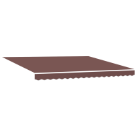 Produktbild för Markisram Brun 400 × 300 cm Polyester med PU-beläggning