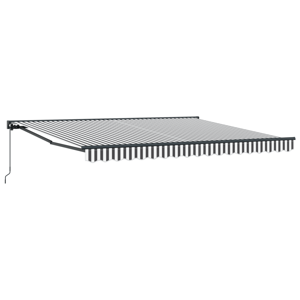 Produktbild för Markisram Antracit och vitt 400 × 300 cm