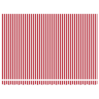 Produktbild för Markisram Röd och Vit 450 × 300 cm Polyester med PU-beläggning