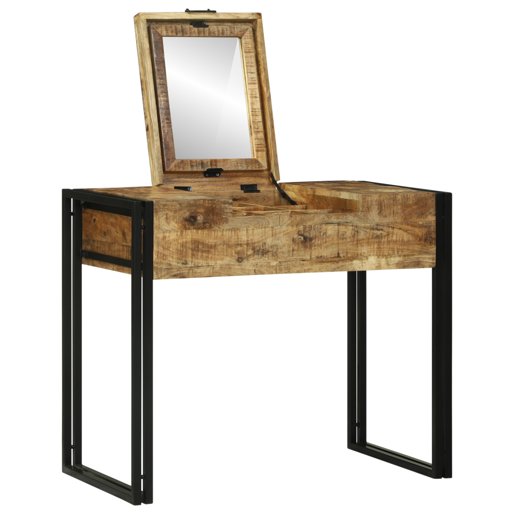 Produktbild för Sängrum Smyckesbord Brun 90 x 50 x 75 cm Massivt Mangoträ