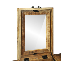 Produktbild för Sängrum Smyckesbord Brun 90 x 50 x 75 cm Massivt Mangoträ