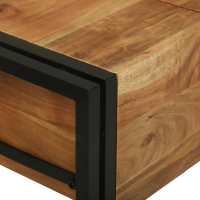 Produktbild för Sängrum Smyckesbord Brun 90 x 50 x 75 cm Massivt akaciaträ