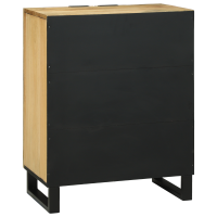 Produktbild för Sideboard Naturfärg 60 x 33,5 x 75 cm Massivt mangoträ