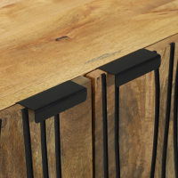 Produktbild för Sideboard Naturfärg 60 x 33,5 x 75 cm Massivt mangoträ