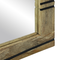 Produktbild för Badrumsspegel Rektangulär med spegel Naturlig 50 x 2,5 x 70 cm