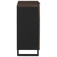 Produktbild för Sideboard Valnöt 60 x 33,5 x 75 cm Massivt mangoträ