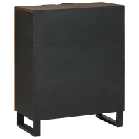 Produktbild för Sideboard Valnöt 60 x 33,5 x 75 cm Massivt mangoträ