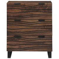 Produktbild för Sideboard med låda Brun 60 x 33.5 x 75 cm Massivt Mangoträ